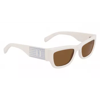 KARL LAGERFELD KL6141S522110 Moteriški akiniai nuo saulės – juodas rėmelis, pilki gradientiniai lęšiai 52/21/140 mm