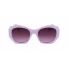 KARL LAGERFELD KL6146S-516 Moteriški kvadratiniai akiniai nuo saulės - juodas rėmelis, pilki gradientiniai lęšiai 54/20/140 mm