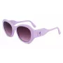 KARL LAGERFELD KL6146S-516 Moteriški kvadratiniai akiniai nuo saulės - juodas rėmelis, pilki gradientiniai lęšiai 54/20/140 mm