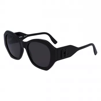 KARL LAGERFELD KL6146SN-1 moteriški akiniai nuo saulės – kvadratinis kačių akies rėmelis iš acetato, UV400 apsauga, 54 mm lęšiai