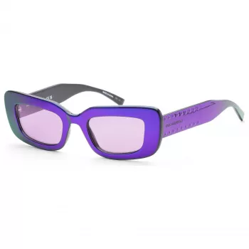 KARL LAGERFELD KL6164S-500 Moteriški kvadratiniai acetatiniai akiniai nuo saulės - juodi/pilki 50mm