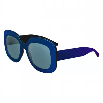 KARL LAGERFELD KL6165S-400 Moteriški Akiniai Nuo Saulės Kvadratiniai Plastikiniai Pilno Rėmo Pilki Gradientiniai Lęšiai 53/19/140 mm