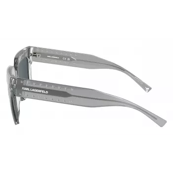 KARL LAGERFELD KL6181S551900 Moteriški katinėlio formos akiniai nuo saulės juodi pilkai gradientiniai 55/19/140 mm
