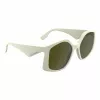 KARL LAGERFELD KL6208S-105 Moteriški Akiniai nuo Saulės - Juodas Acetato Rėmelis, Pilki Polikarbonato Lęšiai, 55 mm
