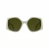 KARL LAGERFELD KL6208S-105 Moteriški Akiniai nuo Saulės - Juodas Acetato Rėmelis, Pilki Polikarbonato Lęšiai, 55 mm