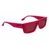 KARL LAGERFELD KLJ6147S Unisex Square Sunglasses – Black Acetate Frame Grey Polycarbonate Lens 56mm