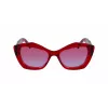 KARL LAGERFELD Moteriški kvadratiniai acetatiniai akiniai nuo saulės KL6127S 521862 52/18/140 mm