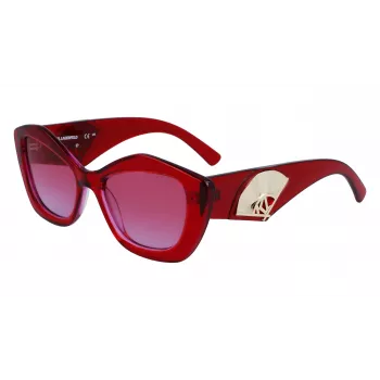 KARL LAGERFELD Moteriški kvadratiniai acetatiniai akiniai nuo saulės KL6127S 521862 52/18/140 mm