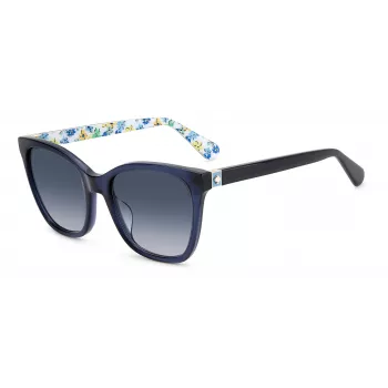 KATE SPADE Moteriški Desi Akiniai Nuo Saulės – Poliarizuoti Acetato Rėmeliai – Lęšis 55 mm – Juoda/Pilka