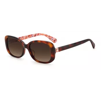 KATE SPADE Moteriški Dionna katės akies akiniai nuo saulės - juodas acetato rėmelis su pilkais gradientiniais lęšiais - 52/17/140 mm