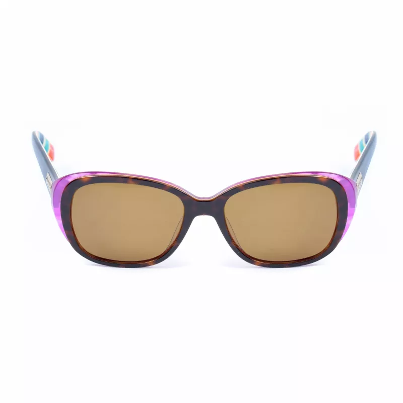 KATE SPADE Moteriški akiniai nuo saulės Hilde-P-S - Dark Havana - Polarizuoti rudi gradientiniai - 54 mm