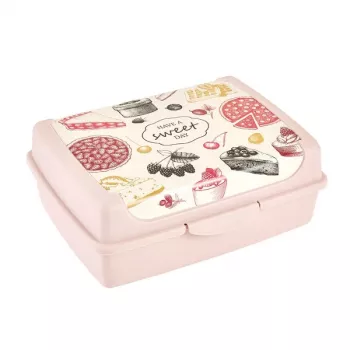 keeeper click-box midi 1L Carla Sweet Day maisto laikymo indas, rožinės spalvos
