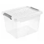 keeeper Clipbox Leonie dėžė su užspaudžiamu dangčiu, 16,6 L, permatoma, 37,5 x 28,5 x 23,5 cm