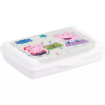keeeper Deco-Click-Box Mini 0,5 L Peppa Pig maisto laikymo dėžutė, balta