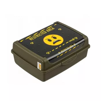 keeeper maisto laikymo indas deco-click-box midi 1L Carla Emoji Danger Olive