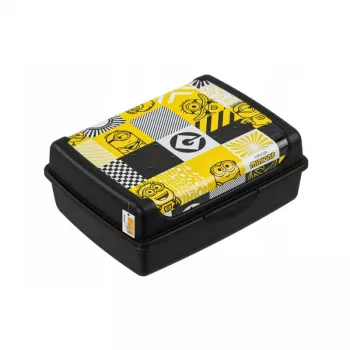 keeeper maisto laikymo indas deco-click-box midi 1L Carla Minions Mosaic 17x13x7cm juodas