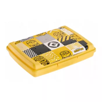 keeeper maisto laikymo dėžutė deco-click-box mini 0,5L Carla Minions Mosaic 17x13x3,5cm geltona