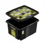keeeper dėžė su dangčiu 24L Karolina Minions Mosaic, juoda, 42,5 x 35,5 x 22,5 cm