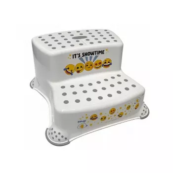 keeeper dviejų pakopų suoliukas Igor Emoji Showtime, baltas, 40x37x21 cm