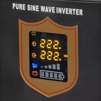 KEMOT PROsinus-1000 gryno sinusinio signalo UPS keitiklis su įkrovikliu 12V 230V 1000VA/700W juodos spalvos