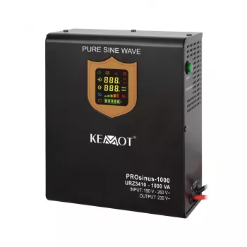 KEMOT PROsinus-1000 sieninis nepertraukiamo maitinimo šaltinis 1000VA/700W gryno sinuso banga 12V 230V