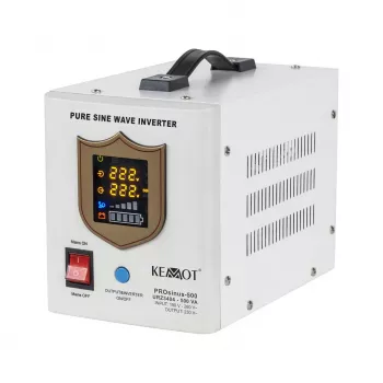 KEMOT PROsinus-500 grynojo sinusoidės keitiklis su UPS funkcija 12V 230V 500VA/300W