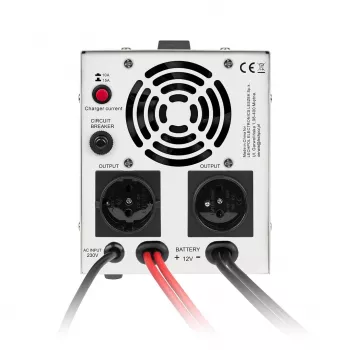 KEMOT PROsinus-800 avarinis maitinimo blokas – grynosios sinusinės bangos keitiklis su 12V įkrovimo funkcija, 230V, 800VA/500W