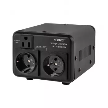 KEMOT įtampos keitiklis 400 W / 500 VA Step-Up & Step-Down 110V/230V