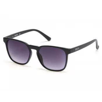 KENNETH COLE KC1414-5402B Vyriški stačiakampiai akiniai nuo saulės – juodas rėmelis, pilki lęšiai 55/18/145 mm UV400