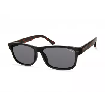 Kenneth Cole KC2985-5801A Vyriški stačiakampiai acetatiniai akiniai nuo saulės - juodi/pilki 58mm