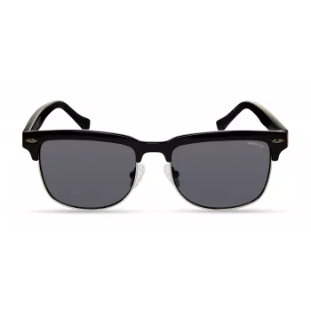 KENNETH COLE MAN KC2972-5301A Akiniai nuo saulės 53/18/145 mm Juodas kvadratinis rėmelis Pilki lęšiai