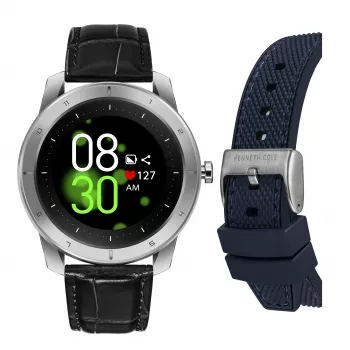 KENNETH COLE Vyriškas automatinis skeletinis laikrodis KCWGD2174061 – 45 mm nerūdijančio plieno korpusas, ruda odinė juosta