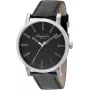 KENNETH COLE vyriškas analoginis kvarcinis laikrodis IKC1997, 44 mm, juodas ciferblatas, sidabrinė apyrankė