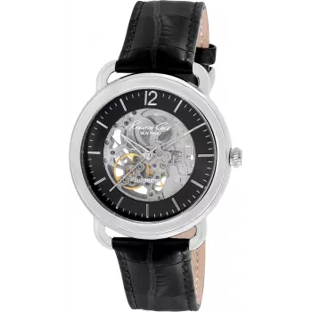 KENNETH COLE IKC8017 Vyriškas analoginis laikrodis su kvarciniu mechanizmu, 43 mm, nerūdijančio plieno korpusas, juodas ciferblatas