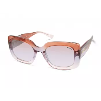 KENNETH COLE Moteriški Akiniai Nuo Saulės KC2966-5383Z Juodas Acetatinis Kvadratinis Rėmas Pilki Gradientiniai Stiklai 53mm