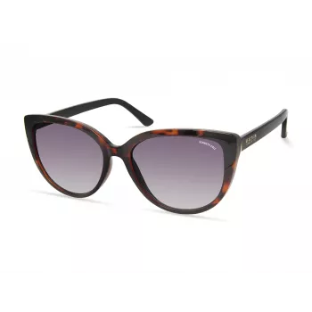 KENNETH COLE Moteriški akiniai nuo saulės KC2979-5501B – stačiakampis juodas rėmelis, dūminiai lęšiai, UV400 apsauga