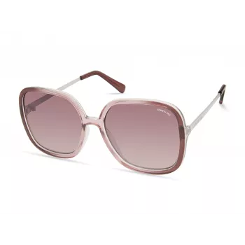 Kenneth Cole Women's Sunglasses KC2981-5678Z - Stačiakampis acetatinis rėmelis su pilkais lęšiais - 56/17/145 mm