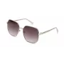 KENNETH COLE moteriški akiniai nuo saulės KC3000-6028T stačiakampiai rudi vėžlio šarvo rašto 60mm