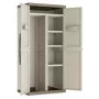 KETER EXCELLENCE XL IT Wardrobe – Aukštas laikymo kabinetas, 4 lentynos, pilka/juoda, 630 l