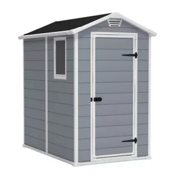 KETER Garden House Manor 4x6 Grey/White 130 x 192 x 198cm Lauko sandėliukas