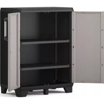 KETER LOW CABINET PRO 68x39x90cm Black/Grey