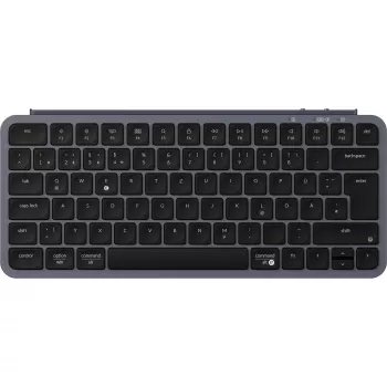Keychron B1 Pro Grey/Black DE-Layout Scissor-Switch Keyboard - Bluetooth