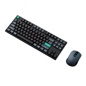 Keychron B33 80% TKL belaidė klaviatūra ir pelė – juoda/žalia