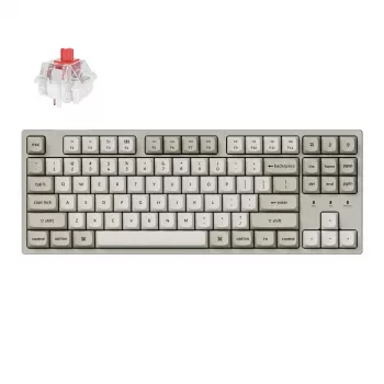Keychron C1 Pro 8K 80% Super Red Hot-swappable RGB laidinis mechaninė klaviatūra