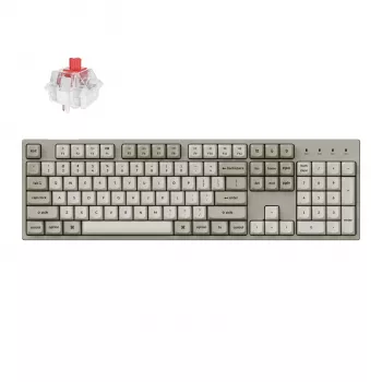 Keychron C2 Pro 100% 8K Super Red Switch Hot-Swap RGB laidinis mechaninis klaviatūros komplektas