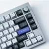 Keychron Double Shot KSA PBT klavišų rinkinys - tamsiai pilka/balti dūmai (137 klavišai, MX tipo, ANSI)