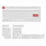 Keychron Double Shot PBT OSA pilnas klavišų rinkinys - juoda/balta