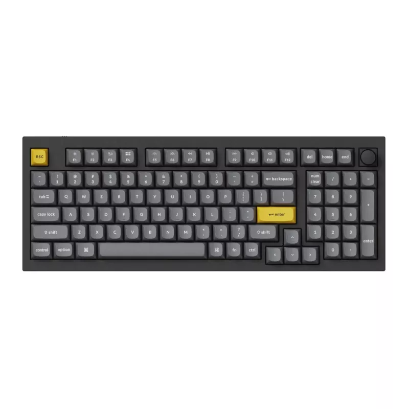 Keychron Double Shot PBT OSA pilnas klavišų rinkinys – tamsiai pilkas (140 klavišų, MX tipo)