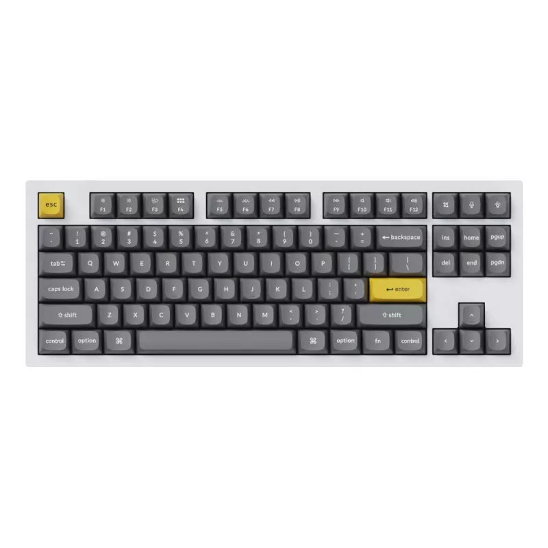 Keychron Double Shot PBT OSA pilnas klavišų rinkinys – tamsiai pilkas (140 klavišų, MX tipo)
