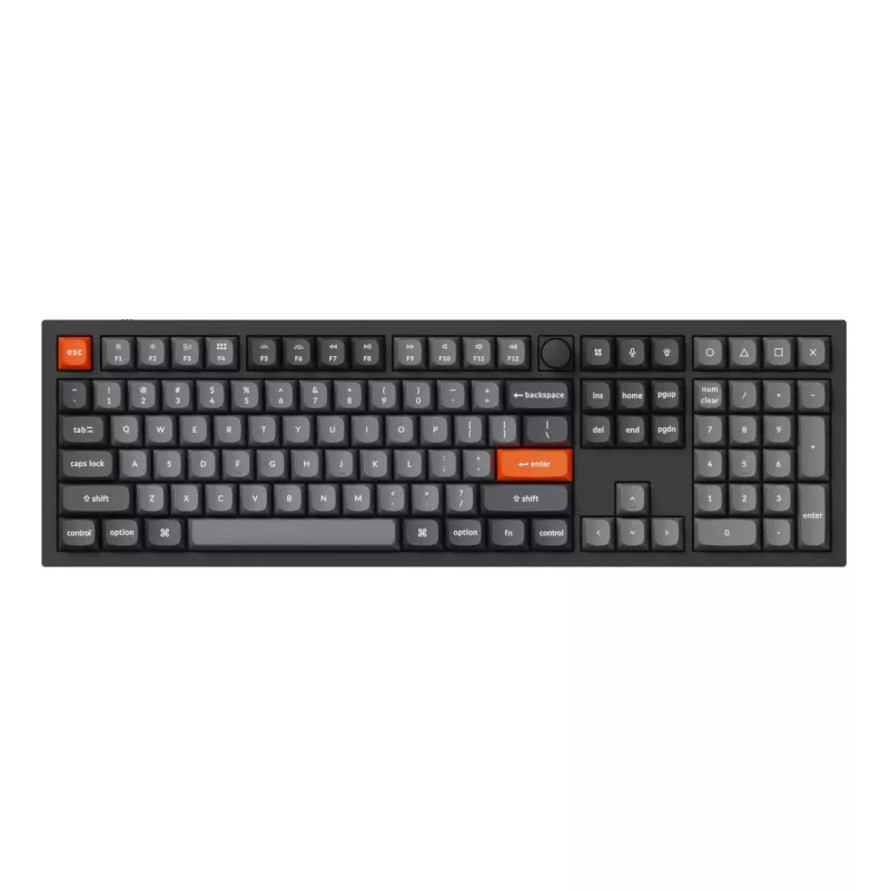Keychron Double-Shot PBT OSA klavišų rinkinys - pilka (142 klavišai, MX suderinami)